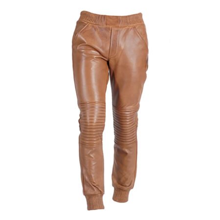 Men's Genuine Leather Joggers Pant