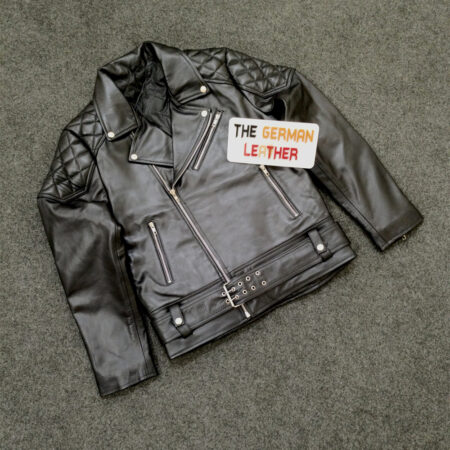Men's Black Leather Shirt