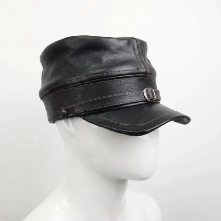 Civil War Military Forage Leather Cap