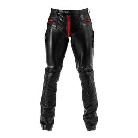 G-Zip Real Leather Pants for Men