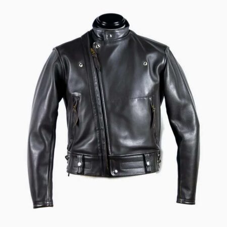 Cossack Collar Leather Jacket
